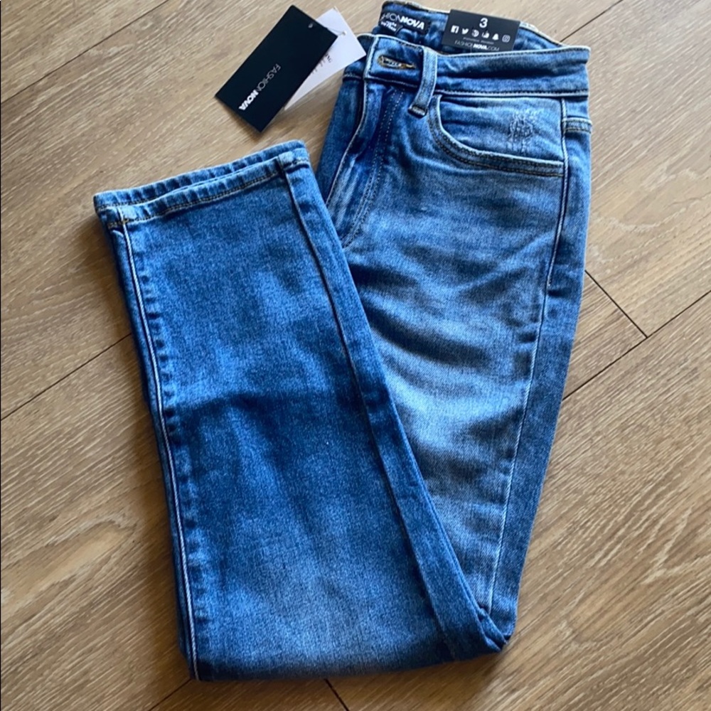 High rise Blue Jeans